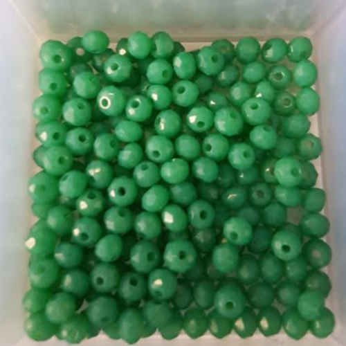 Perles à facettes vertes 3x2mm x100 pve3-20