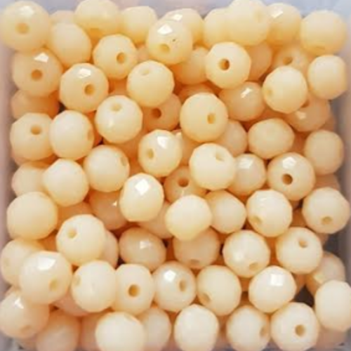 Perles à facettes oranges 4x3mm x50 por2-9