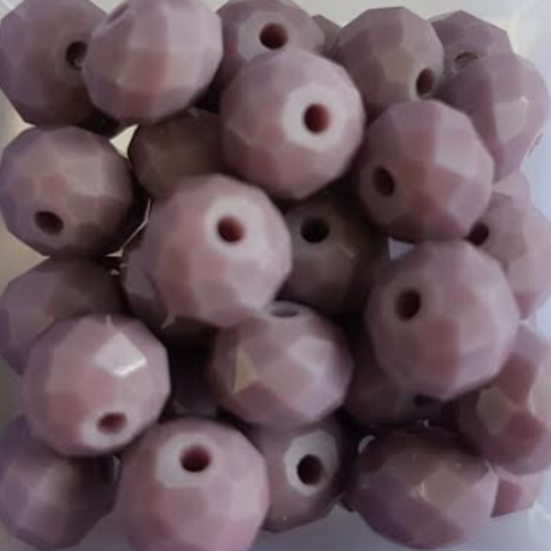 Perles à facettes violettes 8x6mm x20 pvi4-11