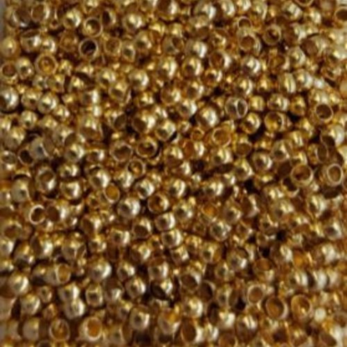 Perles à écraser dorées 2mm x100 pdo4-2.