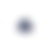 Estampe filigrane goutte bleu marine en acier inox 35x22 mm ble5-10