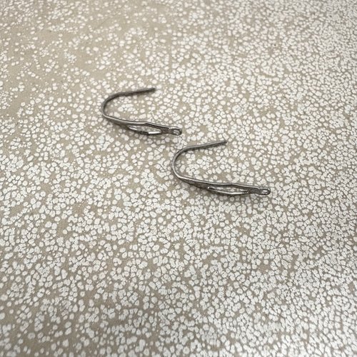 Crochets d’oreilles design en acier inoxydable 304 argenté – 20 mm sbocr-64