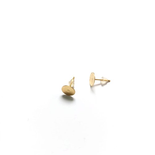 Clous d’oreilles disque dorés 8 mm acier inoxydable 304 – lot 20 ou 50 paires, supports boucles d’oreilles diy