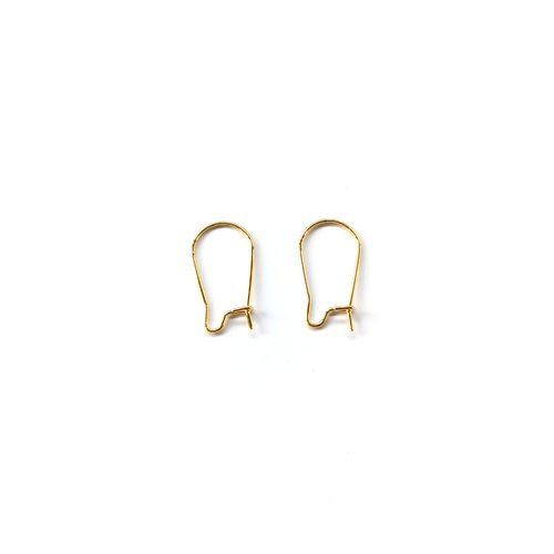 Crochets dormeuses dorés 20x12 mm acier inoxydable 316 – lot 20 ou 50 paires, supports boucles d’oreilles diy