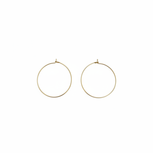Créoles fines acier inoxydable 316ldoré pvd 35 mm – supports boucles d’oreilles diy, x1 ou x10 paires sbocre-51