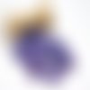 Bouton rond violet - taille 25 mm -