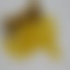 Bouton rond jaune 2 trous 10 mm