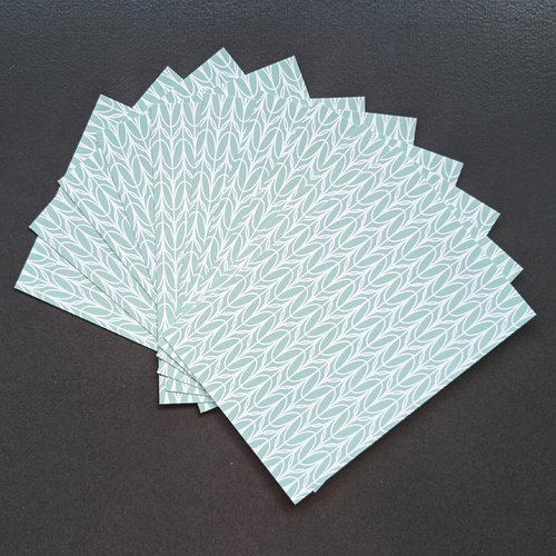Lot de 10 cartes imprimées à motifs géométriques