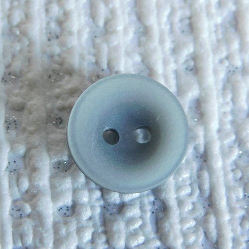 Bouton rond gris 2 trous 12 mm