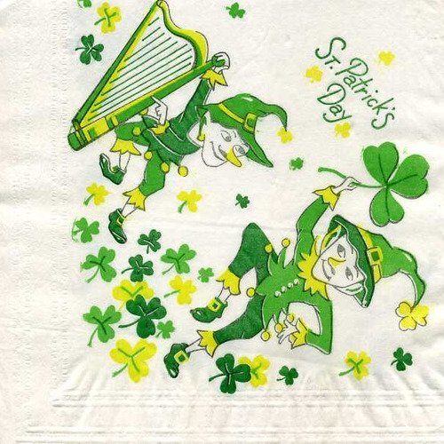 A. serviette papier st patrick day