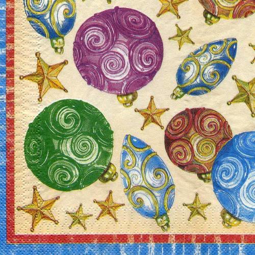 A. serviette papier décorations de noël - étoiles 