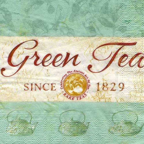 Serviette papier green tea