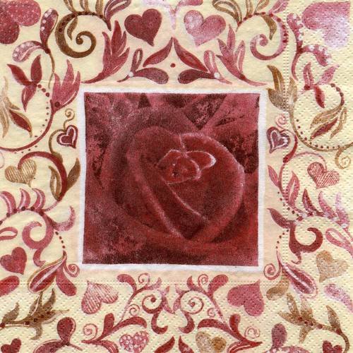 A. serviette papier jolie rose 
