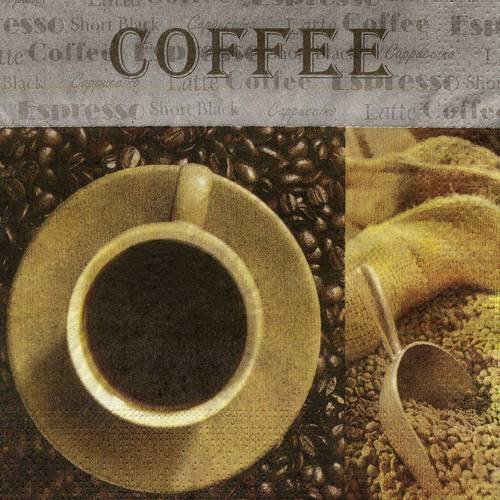 A. serviette papier "coffee" tasse de café 