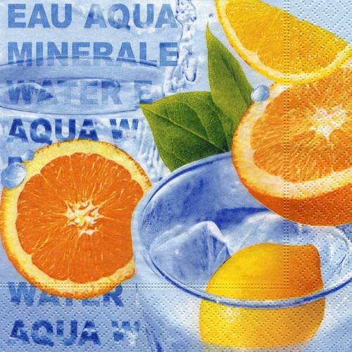 A. serviette papier orangeade et citronnade 