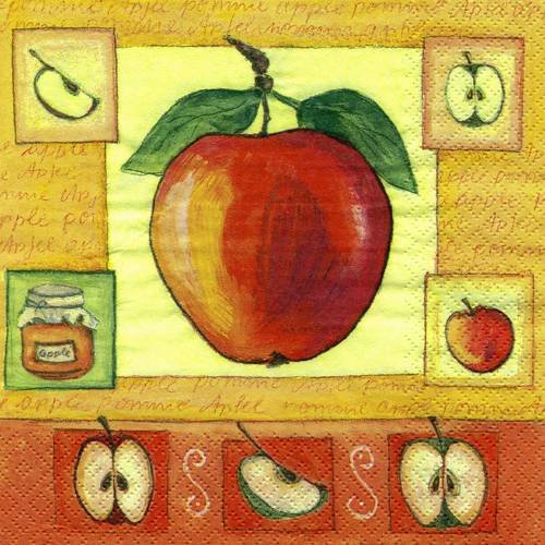 A. serviette papier pomme rouge 