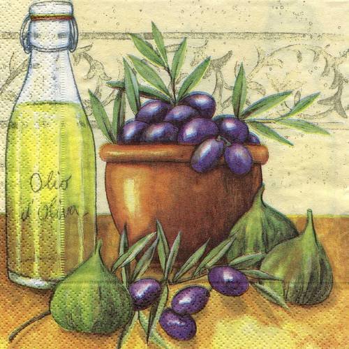 A. serviette papier olives de provence n°5 