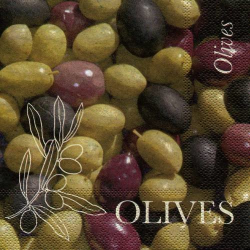 A. serviette papier olives de provence n°3 