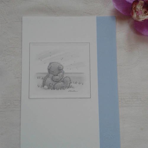 Carte Anniversaire Double Collection Me To You Ourson Gris Nez Bleu Enveloppe Un Grand Marche