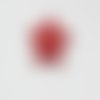 Bouton étoile rouge - 12mm