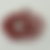 Pendentif femme en cuir véritable rouge vernis pour bouton pression interchangeable de 18mm