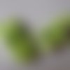 X 1 pince clip crocodile/attache tétine vert clair plastique 42 x 15 mm
