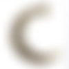 X 1 pendentif/breloque lune ajouré à motif bronze 4,1 x 3 cm 