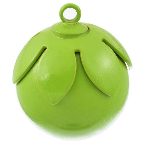 X 1 pendentif perle feuille vert boule musical de grossesse maternité mexicaine 2 x 1,6 cm 