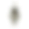 X 1 pendentif cage de bali bola mexicaine hibou pour bille d'harmonie bébé métal bronze 5,5 x 2,9 cm 