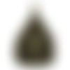 X 1 pendentif/breloque bouddha éléphant couleur bronze 5,3 x 3,6 cm 
