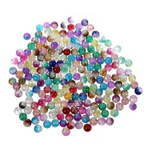 X 40 mixte perles en verre multicolore dégradé 8 mm 