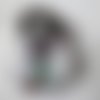 X 1 bouton pression motif chat pour bijoux rond en verre 20 mm 