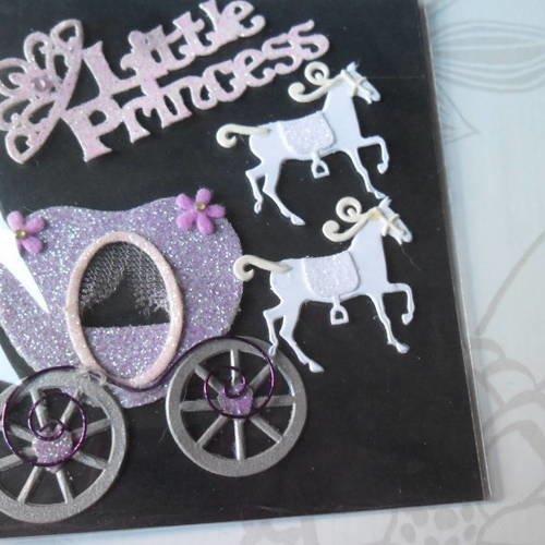 X 1 planche de stickers autocollants en 3d pailleté sur le thème princesse 