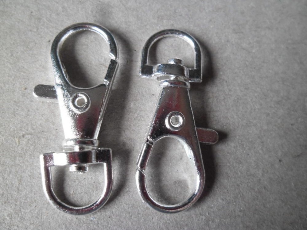 Mini mousqueton amovible en alliage de zinc avec porte-clés