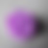 X 1 bouton pression(bijou)fleur violette en résine 21 mm 