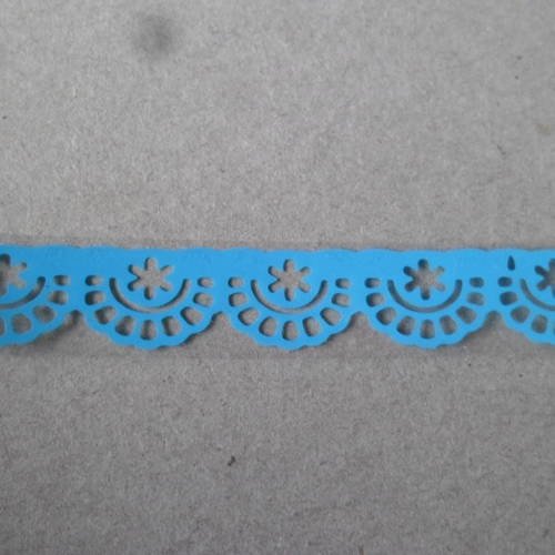 X 1 mètre de ruban adhésif bleu motif fleur/étoile masking tape repositionnable 15 mm 