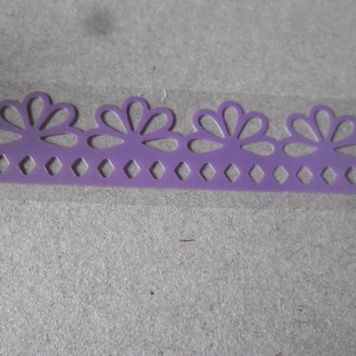 X 1 mètre ruban adhésif masking tape dentelle motif fleur violet 15 mm 