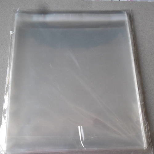 X 1 lot de 50 sachets adhésif transparent pour carte 15 x 15 cm