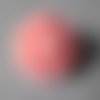 X 1 bouton pression(bijou)rond rose/saumon motif fleur en résine 20,5 mm 