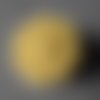 X 1 bouton pression(bijou)rond jaune motif fleur en résine 20,5 mm 
