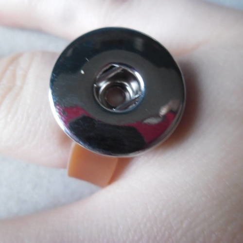 X 1 support de bague anneaux marron plateau pour bouton pression réglable argenté 8 cm 