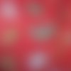X 2 feuilles papier décopatch fond rouge à motif divers 40 x 30 cm(368) 