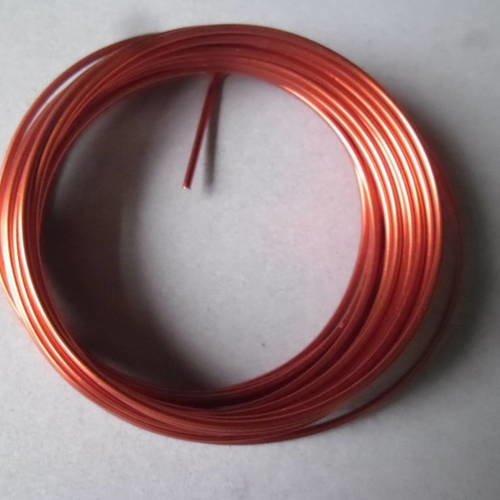 X 5 mètres de fil acier inoxydable couleur orange 2 mm 