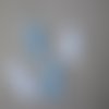 X 50 mixte confettis biberons bleu/blanc plastique 21 x 8 mm 