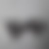 X 5 pendentifs/breloque motif lunette argenté 20 x 12 mm 