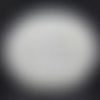 X 15 perles ronde couleur blanche satiné acrylique 10 mm 