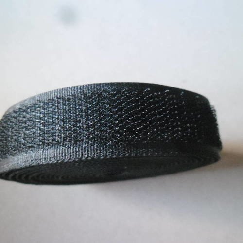 Velcro ou scratch noir en pastille, 16 mm autocollant : par