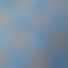X 1 coupon de tissu coton patchwork ton bleu motif vichy 50 x 50 cm 