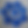 X 10 boutons rond couleur bleu foncé 2 trous résine 17,5 mm 