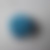 X 1 bouton pression pavé strass couleur bleu 20 mm 